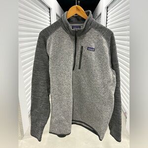 Patagonia Men's Better Sweater Two-Tone Gray Zip-Up Fleece